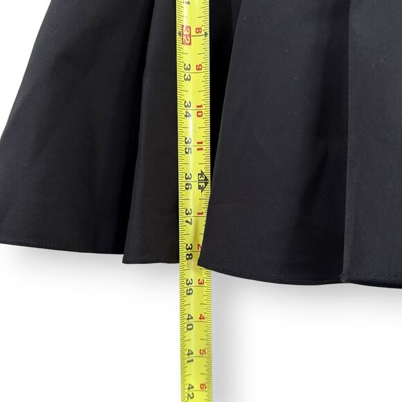 J. Crew Womens 10 Black Fit & Flare Mini Dress Sleeveless Square Neck Ruffle Hem - Picture 15 of 15